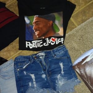 Poetic justice and cut off denim